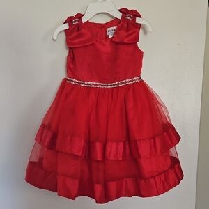 Elegant Red Kids Dress